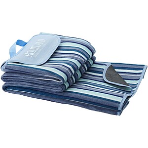 Riviera picnic blanket wh/blue