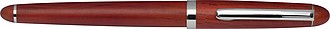 Rosewood pen set in stylish case., brown