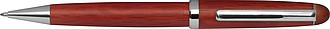 Rosewood pen set in stylish case., brown