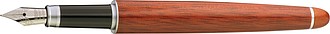 Rosewood pen set in stylish case., brown