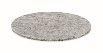 Round coaster in RPET felt