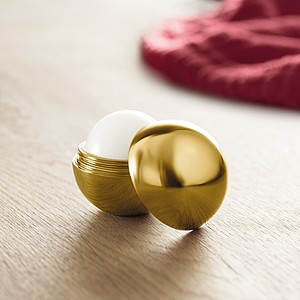 Round lip balm UV finish