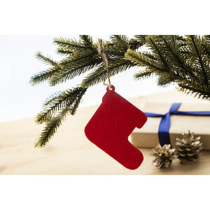 RPET Christmas tree ornament, Santa boots