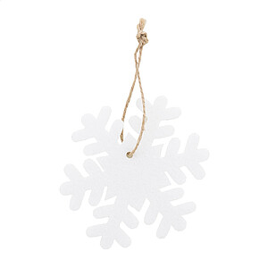 RPET Christmas tree ornament, snowflake