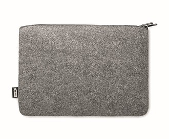 RPET felt zipped laptop bag