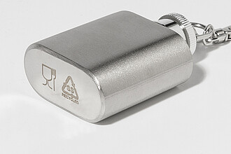 RSS hip flask keyring