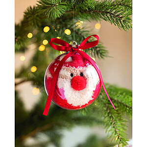 Santa socks in bauble ornament
