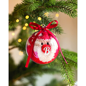 Santa socks in bauble ornament