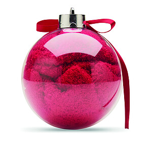 Santa socks in bauble ornament