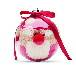Santa socks in bauble ornament