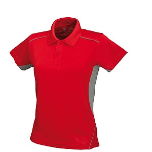 SCHWARZWOLF PALISADE polo shirt, MEN red/grey M