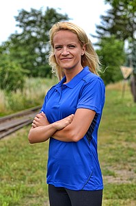 SCHWARZWOLF PALISADE polo shirt, WOMEN royal blue/navy blue M