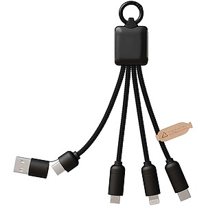 SCX.design C13 20W 5-in-1 charging cable, solid black