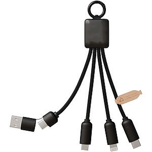 SCX.design C13 20W 5-in-1 charging cable, solid black