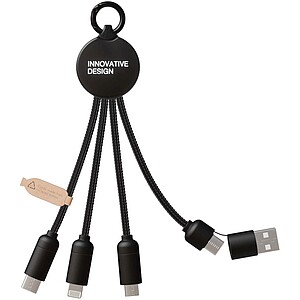 SCX.design C14 20W 5-in-1 charging cable, solid black