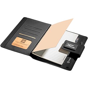 SCX.design O16 A5 light-up notebook power bank, solid black