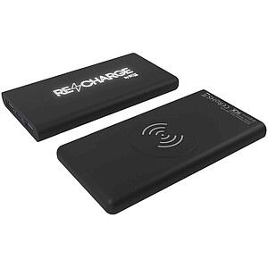 SCX.design P40 10.000 mAh light-up wireless rubber power bank, solid black