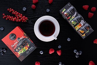 set of roasted teas - forest blend, sea buckthorn, aloe vera with kiwi