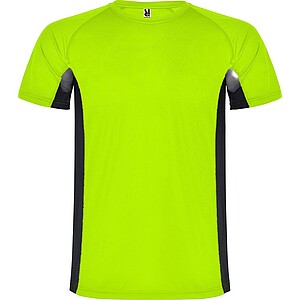Shanghai short sleeve kids sports t-shirt, fluor green, size 4