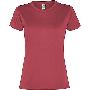 Slam short sleeve womens sports t-shirt, berry red, size M