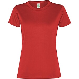Slam short sleeve womens sports t-shirt, red, size S