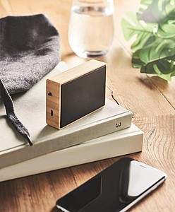 Solar bamboo wireless speaker