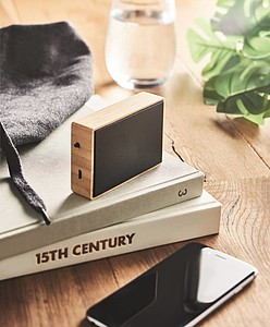 Solar bamboo wireless speaker