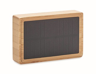 Solar bamboo wireless speaker
