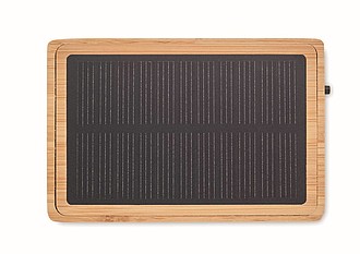 Solar bamboo wireless speaker
