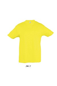 SOLS REGENT KIDS Round neck t-shirt, yellow, 12 years