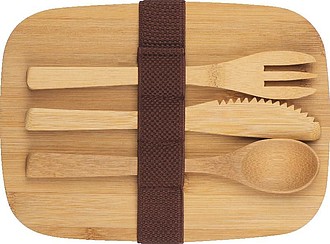 Spacious Stainless Steel Lunchbox with Bamboo Lid