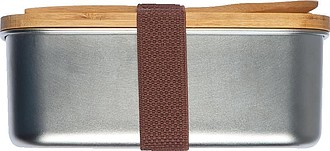 Spacious Stainless Steel Lunchbox with Bamboo Lid
