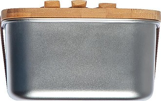 Spacious Stainless Steel Lunchbox with Bamboo Lid