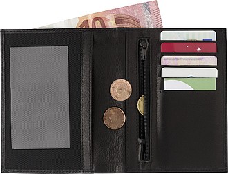Split leather RFID (anti skimming) purse