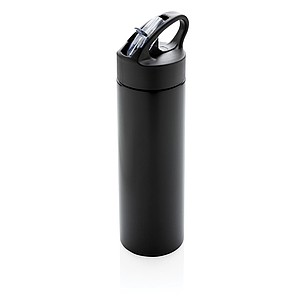 Sport bottle with straw,black
