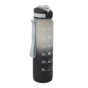 Sports water bottle, black, grey