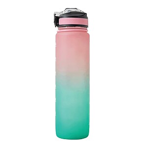 Sports water bottle, pink, turquoise