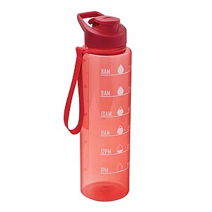 Sports water bottle, red
