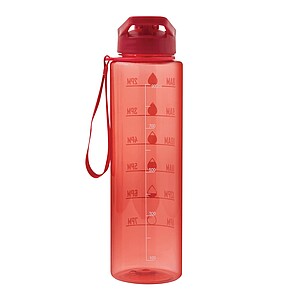 Sports water bottle, red