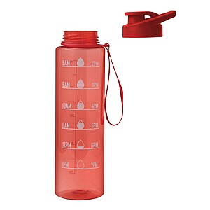 Sports water bottle, red