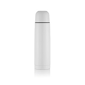 Stainless steel flask, white