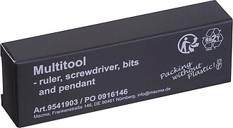 Stainless steel multitool, black