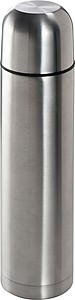 Stainless steel thermal flask, grey
