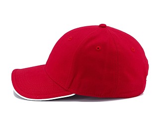 STAN six panel cap, red