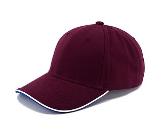STAN six panel cap, wine