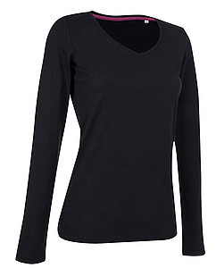 Stedman Claire V-Neck Long Sleeve, black, L