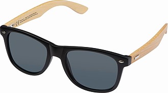 Sunglasses with bamboo temples