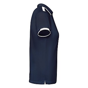 Tamil short sleeve womens sports polo, navy blue, size M