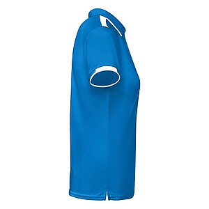 Tamil short sleeve womens sports polo, royal blue, size L