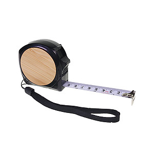 Tape measure 5 m, black